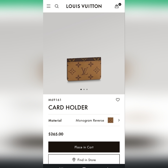 LV Cardholder reverse monogram - Picture 3 of 3